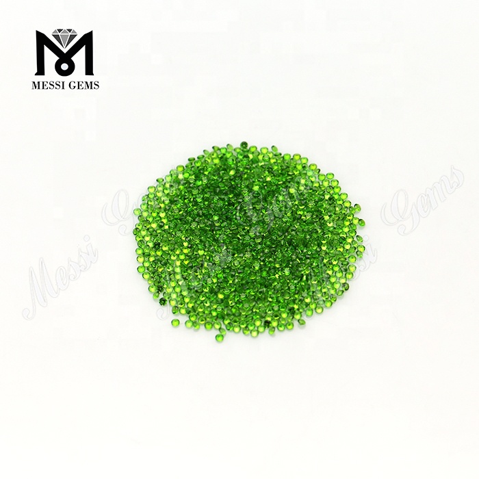 popular sale small size green color natural diopside stone
