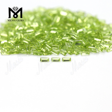 baguette cut small loose gemstones natural peridot from factory