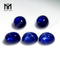 Wuzhou wholesale price synthetic blue star sapphire oval stone