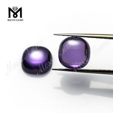 10 x 10mm cushion cabochon cut amethyst color cubic zirconia