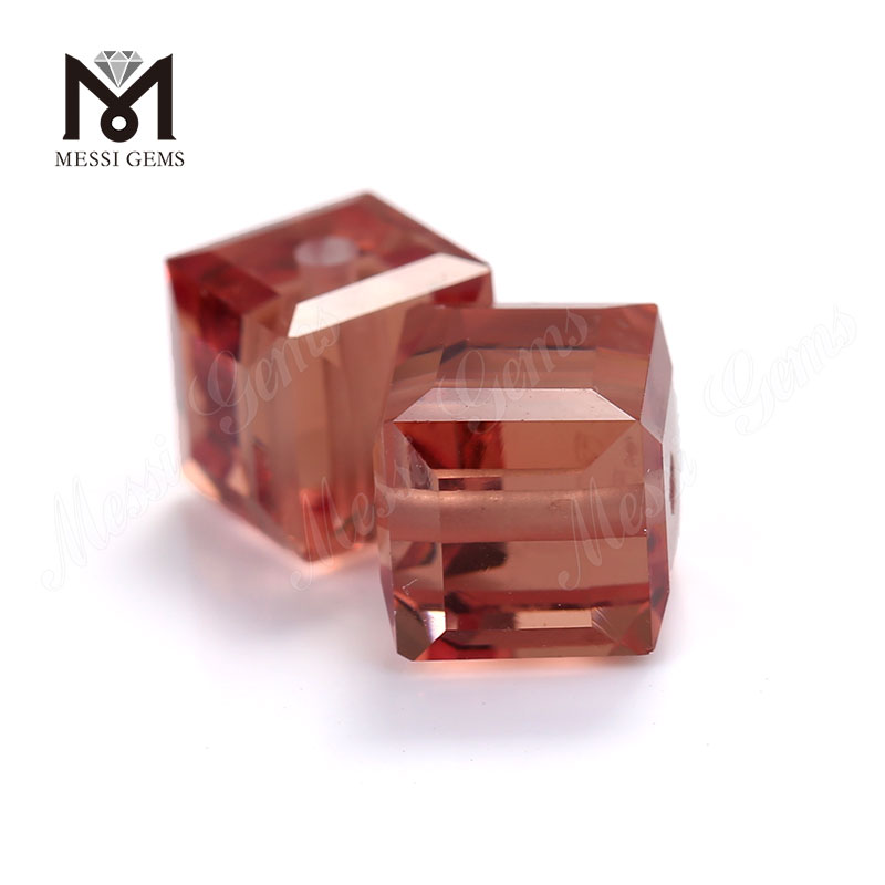 Machine cut clear color change stone loose glass gems