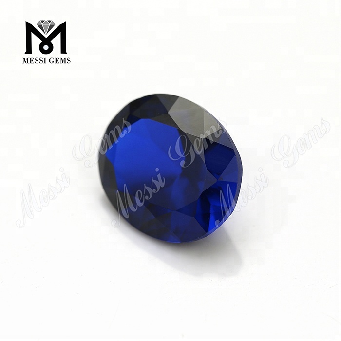 Wholesale Price Oval Cut 10 x 12 mm Synthetic 113# Blue Spinel Gems