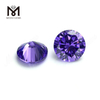 Wuzhou Factory Round Cut Lab Created Violet Color CZ Stones