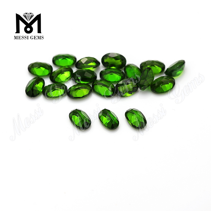 Wholesale Price Eye Clean Quality Oval Shape Natural Diopside Loose Gemstone