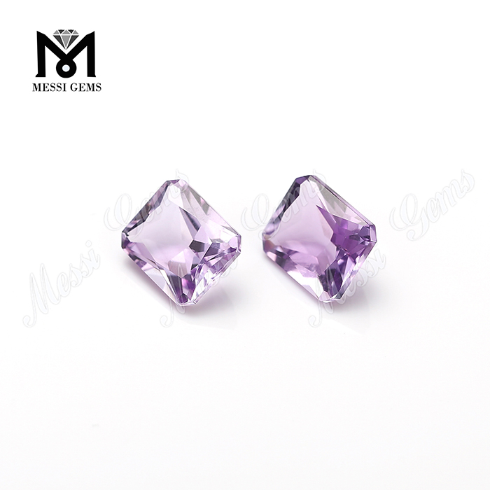 Eye Clean Quality Octagon Shape Natural Amethyst Stone Per Carat Price