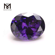 Wholesale top machines cut polishing oval shape loose cubic zirconia stones