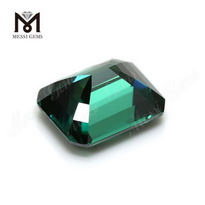 Lab created Loose gemstones price per carat Octagon Green moissanite diamond