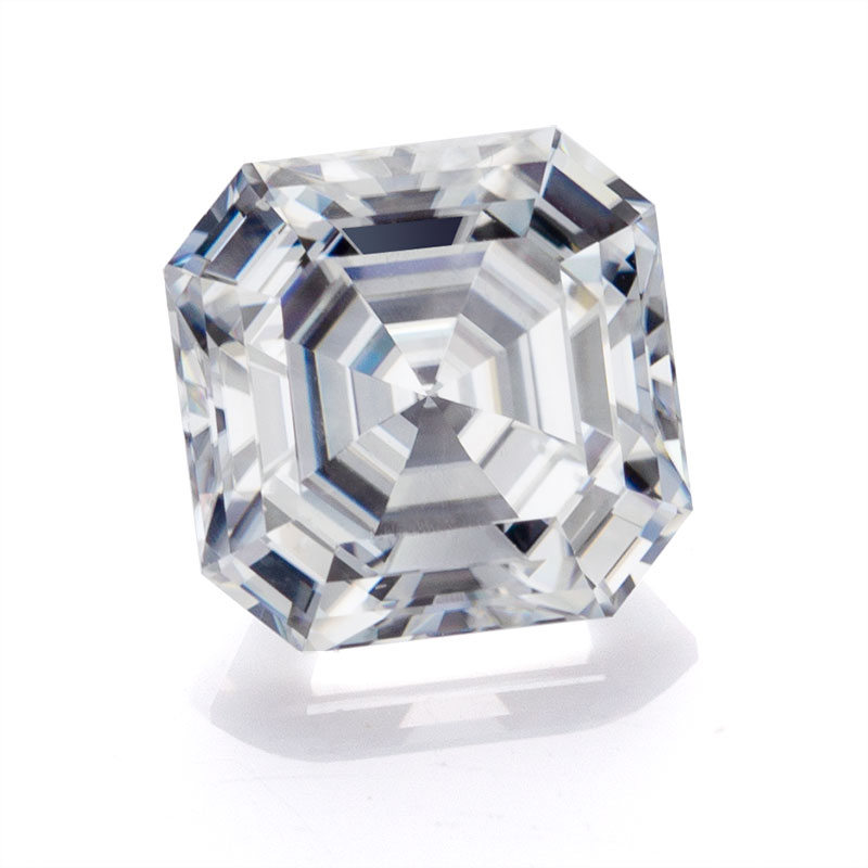 Price per carat Loose gemstone Color play or fire White Asscher cut Moissanite