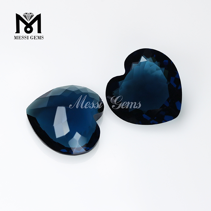 Factory Wholesale Price Glass Gemstone Heart Shape Glass Gems for Jewelry