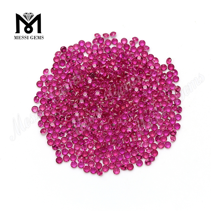 1.25mm Small Size 5# Red Corundum Gemstone Large Stock Ruby Stone Price