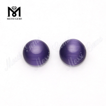 8mm Round cabochons Amethyst colored glass stone