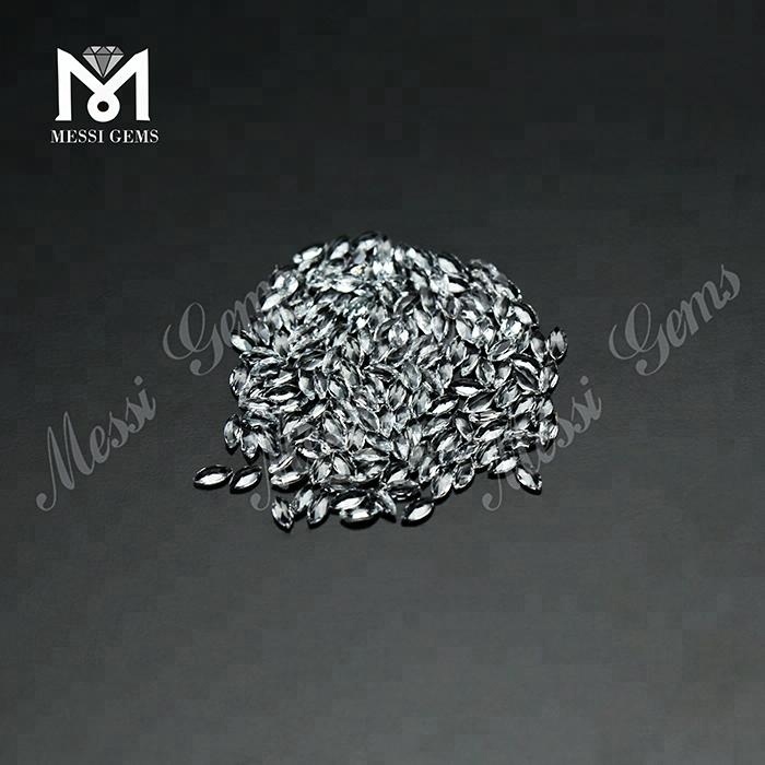 2*4mm wholesale natural white topaz stone prices for jewelry