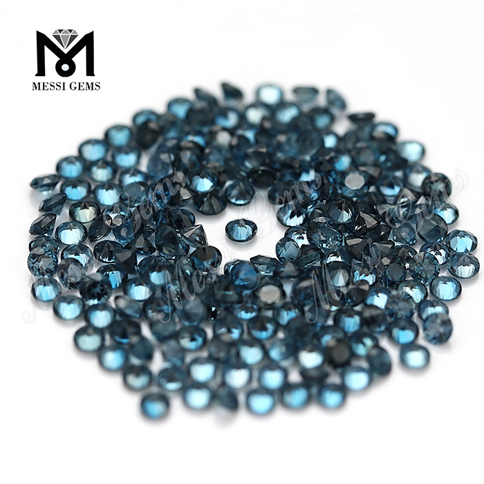 Loose Round 3.0mm Natural London Blue Topaz Stone