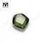 wholesale 9x10mm hex shape green glass stone synthetic glass price