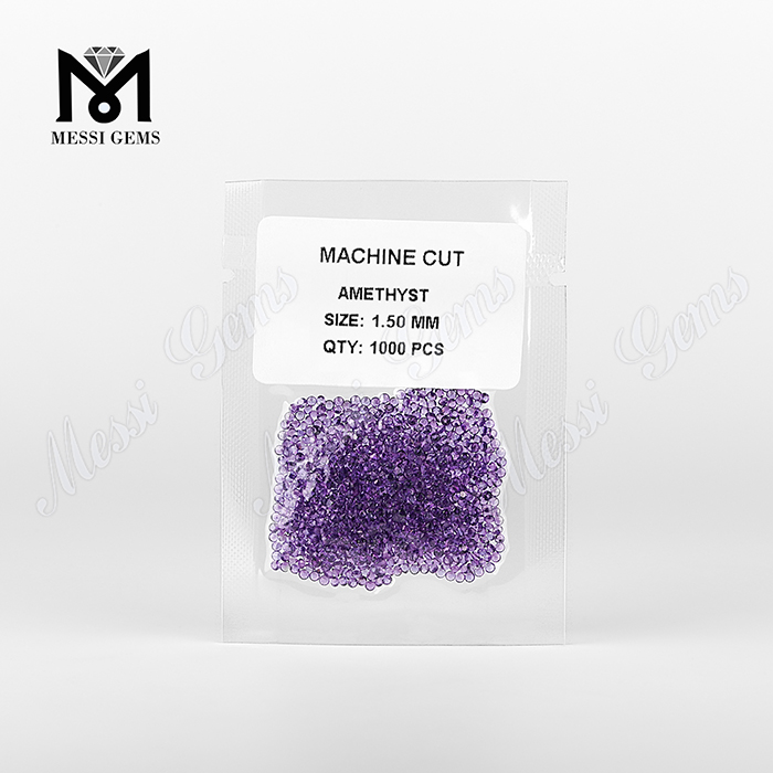 Factory Price Round 1.5mm Amethyst Natural Stone