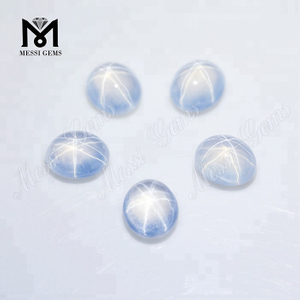 Factory Directly Sale White Color Synthetic Star Sapphire Price Per Carat