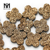 Flower Shape Rose Gold Druzy Stones for Jewelry Making, Druzy Agate Stone