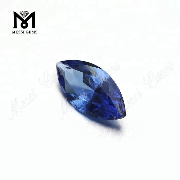 Loose Marquise Shape #A472 Blue Nanosital Gemstone