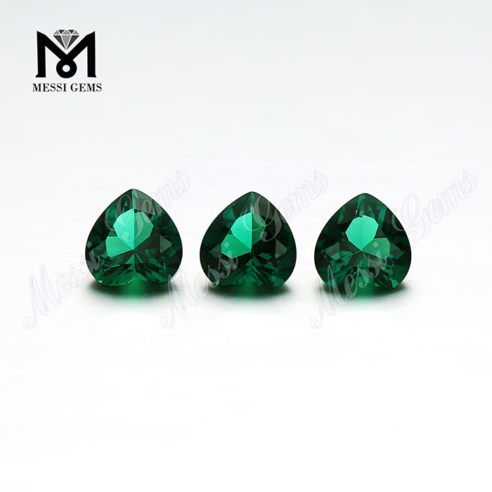 Hydrothermal Heart Cut Loose Emerald Stones Price