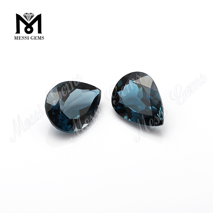 pear shape natural loose stones london blue topaz gemstones