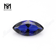 Loose big size marquise shape 8x16mm blue ruby gemstone