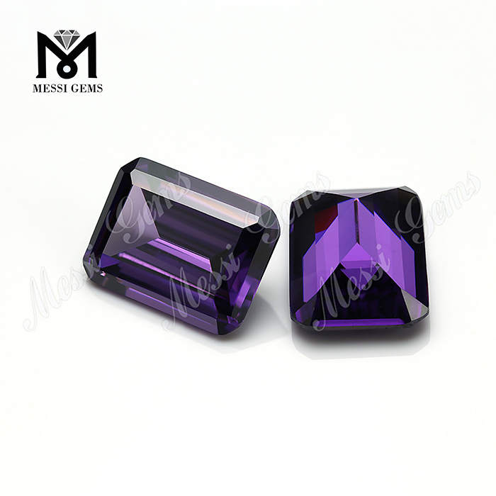 Synthétique Octogone Forme Amethyst Zirconia Gemone en vrac