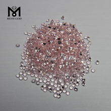 Wuzhou Factory Loose Round Shape 1.5mm Transparent Pink Nano Gems Stone