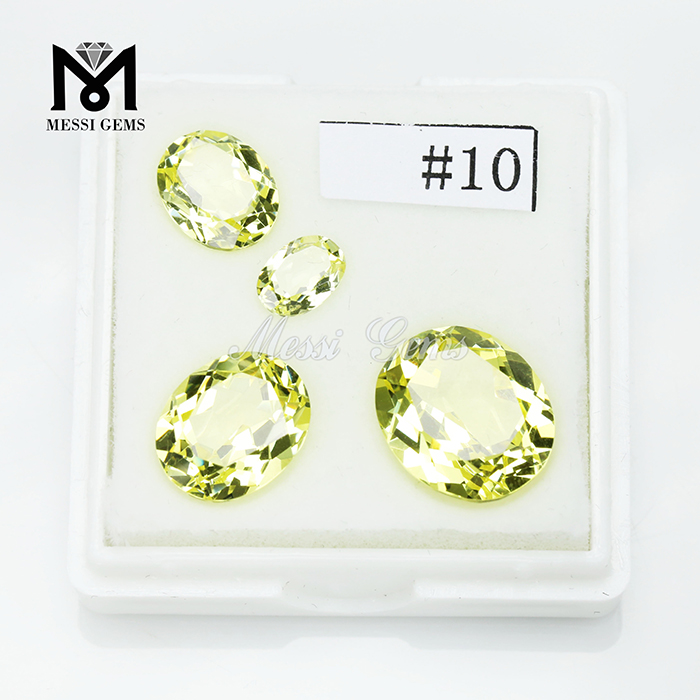 Factory price 10# Canary Yellow Nanosital synthetic nano sital gemstone
