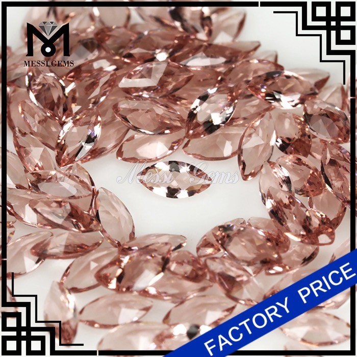 Morganite Marquise gems stone crystal glass stone