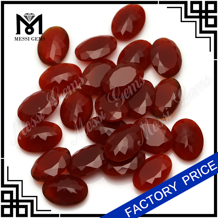 Wholesale Gemstone Agate Beads Oval 8x10 Red Agate Stone