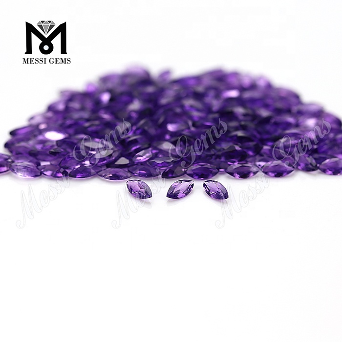 2.5*5mm cheap marquise cut small natural amethyst stones price