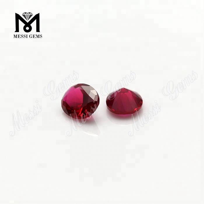 Loose Synthetic Ruby #7 Color Red Corundum Gemstones