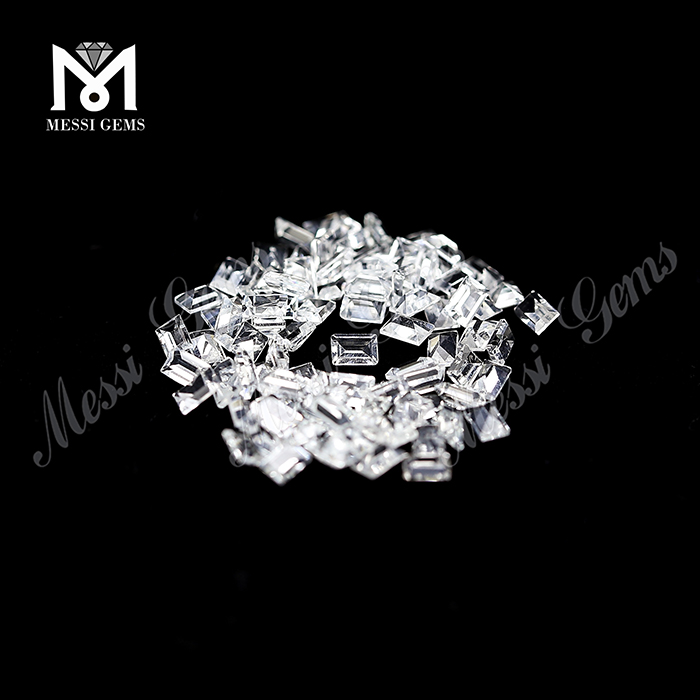 Wholesale machine cut stone price natural white topaz