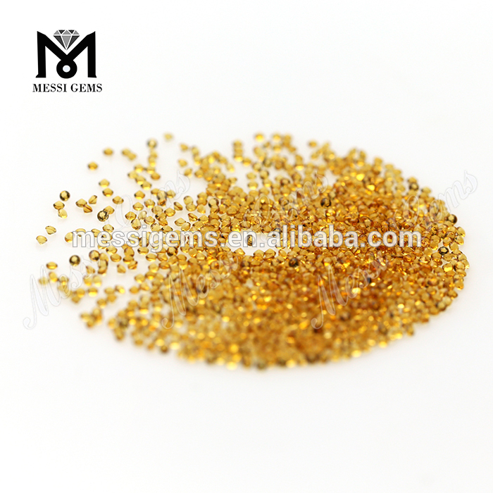 wholesale price Round 1mm natural citrine crystal stone
