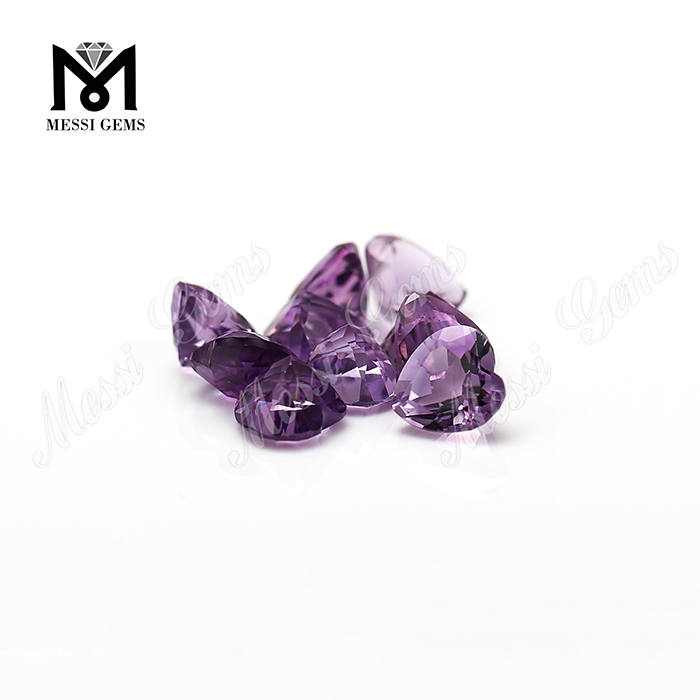 High Quality heart cut crystal stone natural amethyst stone price per carat