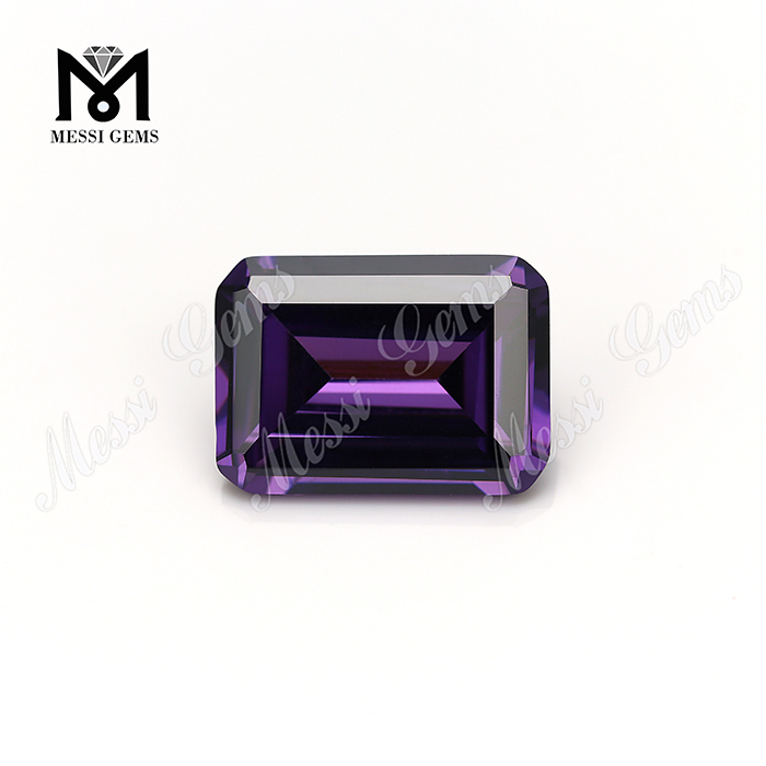 Synthétique Octogone Forme Amethyst Zirconia Gemone en vrac