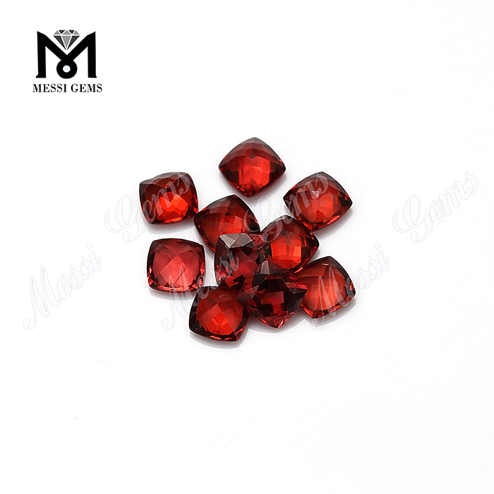 cushion cut natural gemstones red garnet stones price per carat