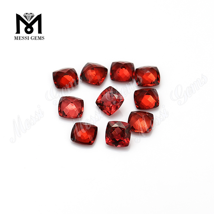 cushion cut natural gemstones red garnet stones price per carat