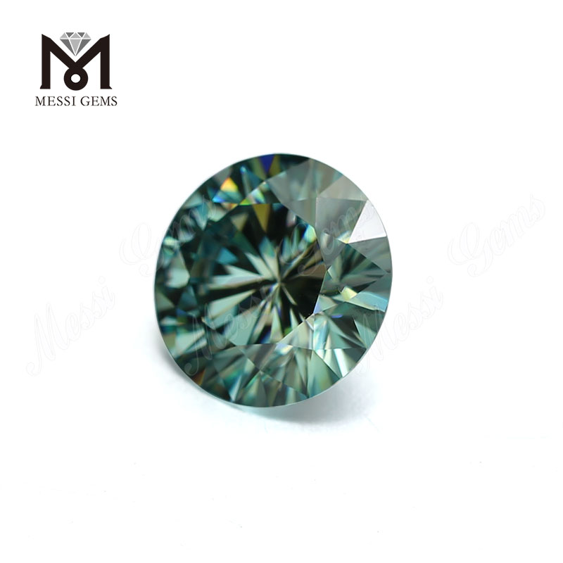 Loose moissanite diamond Round Brilliant Cut 5mm Gemstone Green Moissanite Rough