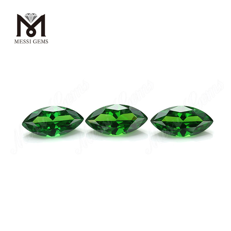 Synthetic Green Cz Stone Marquise Shape 7x14mm Zirconia cúbica suelta