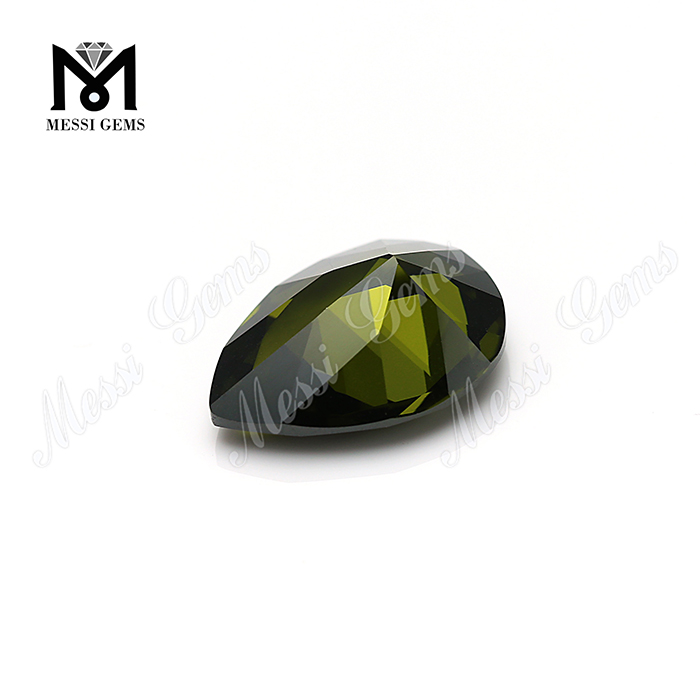Pear Cut Loose CZ Beads Synthetic Cubic Zircon Olive Cubic Zirconia