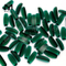 nano crystal emerald color glass stone for jewelry