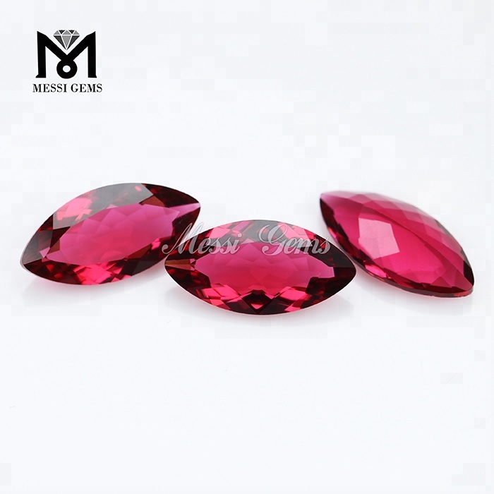 High Quality Wholesale Paraiba Color Marquise Cut 15 x 30mm Gemstone Glass Stone