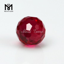 Wholesale Synthetic Faceted Corundum Loose 5# Red Ruby Bead Gemstone