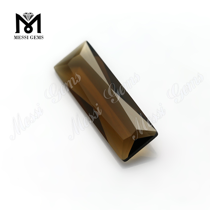 Rectangular Shape Coffee Color Crystal Cheap Glass Stones