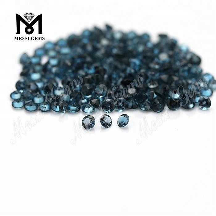 Loose Round 3.0mm Natural London Blue Topaz Stone