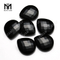 pear checker cut gemstones natural black jade stones for sale