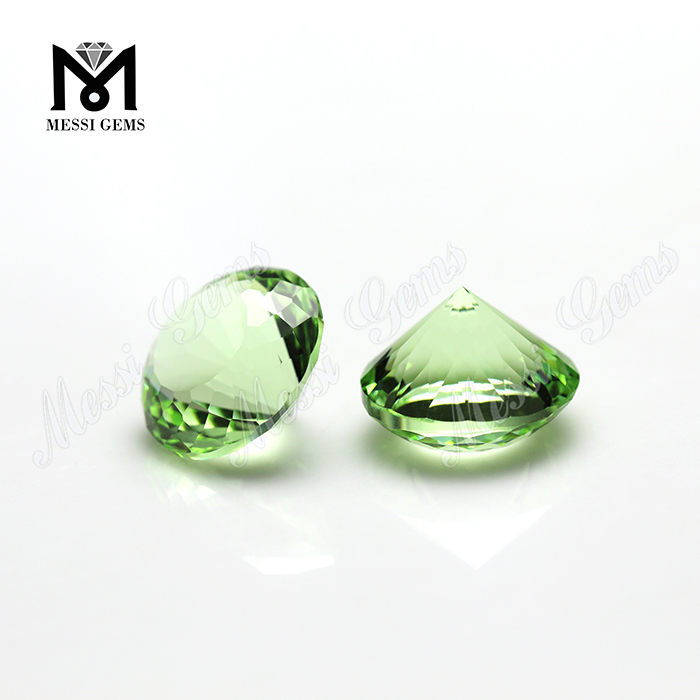 Wholesale price synthetic green tourmaline crystal glass stone