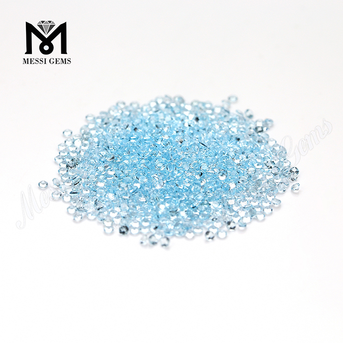 Factory price natural loose topaz stone 2.0mm sky blue topaz gems