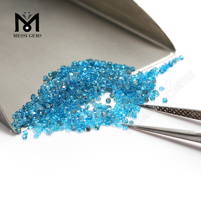 Wholesale gemstone price 1.5mm round shape natural apatite